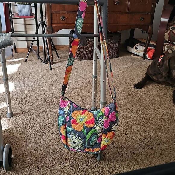 Vera Bradley Clare Jazzy Blooms Handbag Purse Retired pattern - Picture 5 of 10